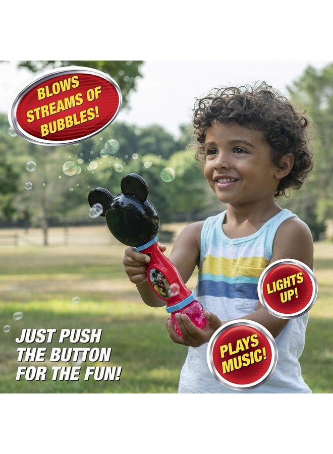 Disney Mickey Mouse Light And Sound Musical Bubble Wand Includes Bubble Solution Multi (20511)