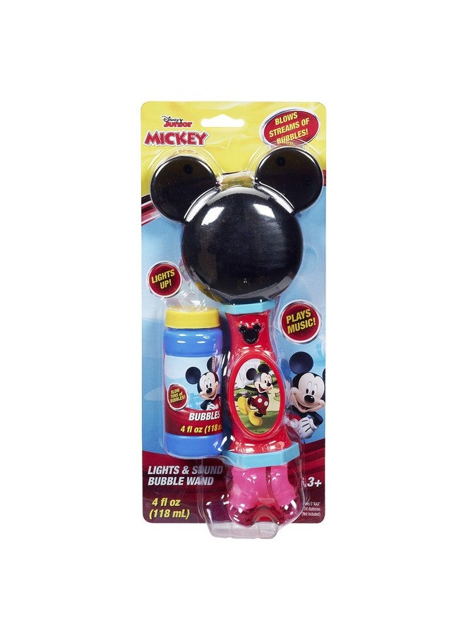 Disney Mickey Mouse Light And Sound Musical Bubble Wand Includes Bubble Solution Multi (20511)