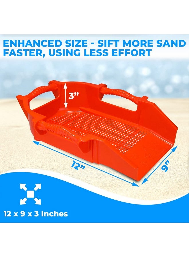 Treasure Digger Shark Tooth Sifter & Sand Shovel Ergonomic Multihandle Sand Sifter For The Beach With A Shovelshaped Head Makes It Easy To Dig & Sift To Find Treasures (Blue)