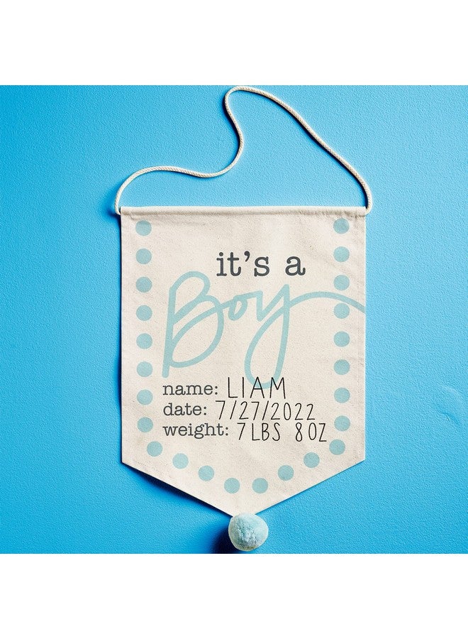 New Baby Announcement Sign Boy 18 1/2