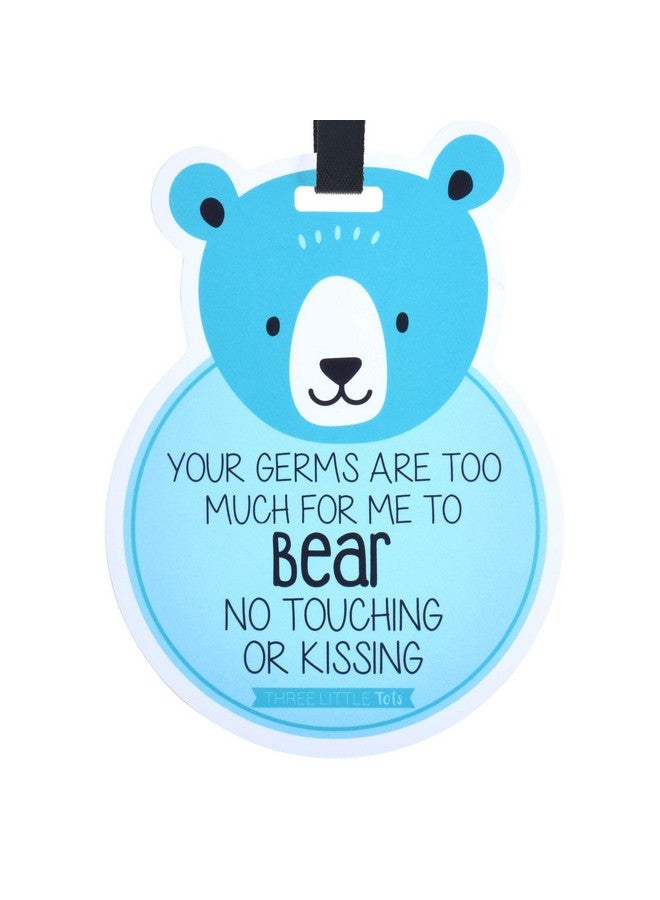 Animal Theme No Touching Baby Car Seat Sign Or Stroller Tag Cpsia Safety Tested (Bear)