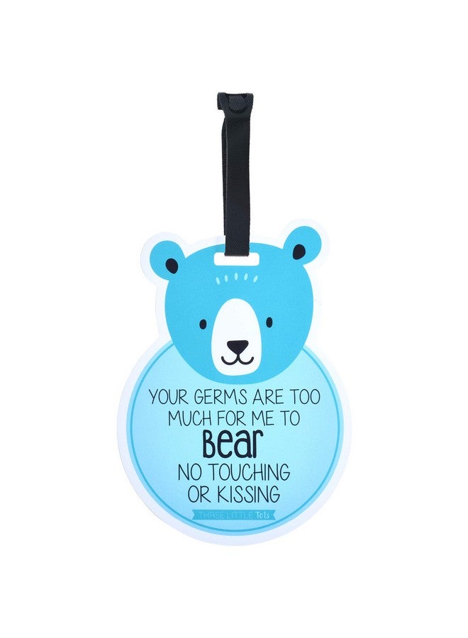 Animal Theme No Touching Baby Car Seat Sign Or Stroller Tag Cpsia Safety Tested (Bear)