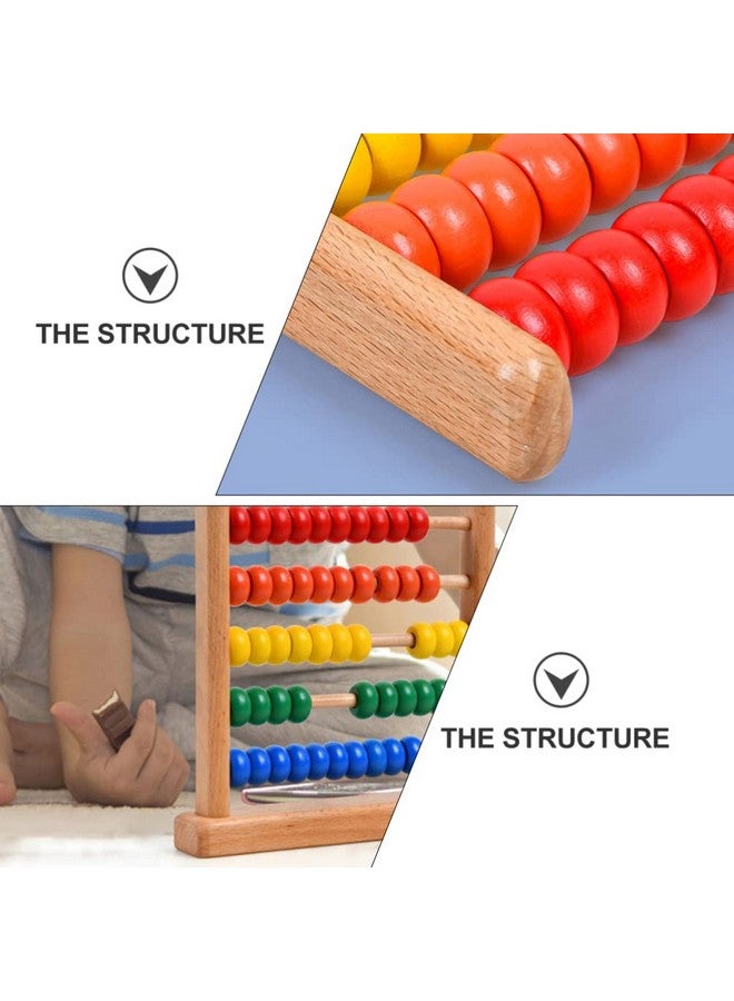 Abacus Colorful Bead Wood Classic Abacus Counting Tool Portable Numbers Math Calculating Tool For Home Classroom School