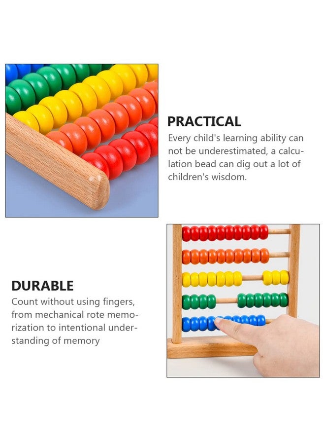 Abacus Colorful Bead Wood Classic Abacus Counting Tool Portable Numbers Math Calculating Tool For Home Classroom School