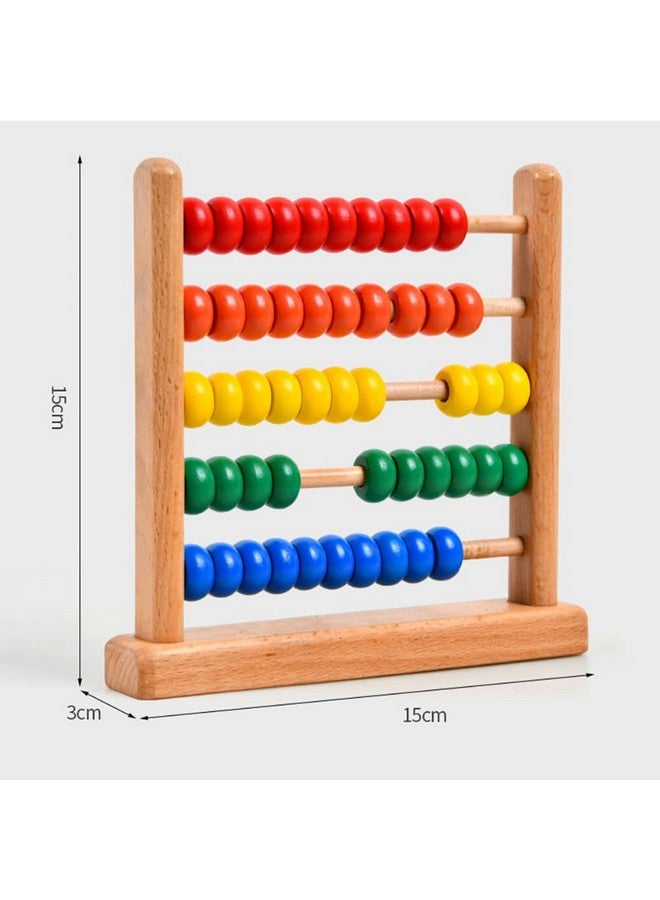Abacus Colorful Bead Wood Classic Abacus Counting Tool Portable Numbers Math Calculating Tool For Home Classroom School