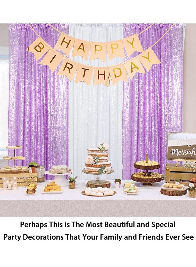 Lavender Sequin Curtains 2 Panels 2Ftx8Ft Baby Shower Backdrop Lilac Glitter Backdrop Sequin Backdrop For Wedding