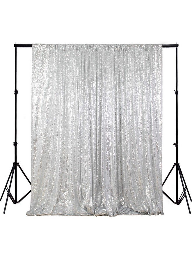 4Ftx6Ft Sparkly Sequin Photo Backdrop Photo Booth Photography Backdrop Diy Photobooth Wedding Backdrop Sparkle Backdrop Grad Party Birthday (Silver)