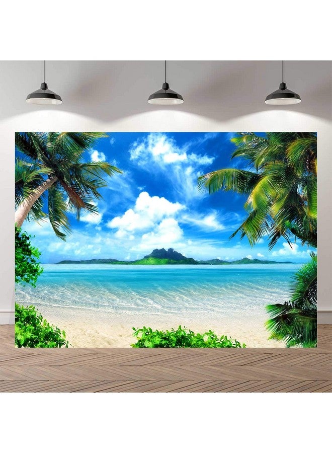 7X5Ft Summer Beach Birthday Photography Backdrops Ocean Tropical Photo Booth Wedding Party Decoration Background Studio Props Sk1224B
