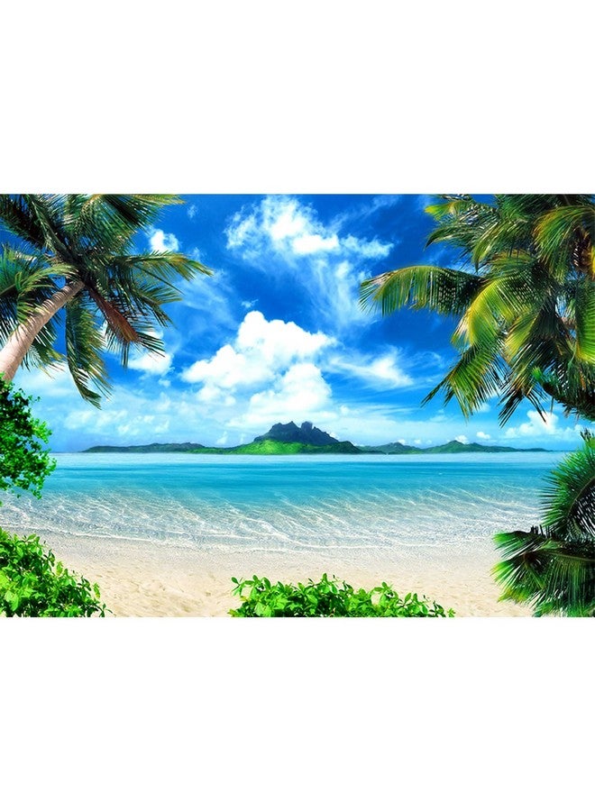 7X5Ft Summer Beach Birthday Photography Backdrops Ocean Tropical Photo Booth Wedding Party Decoration Background Studio Props Sk1224B