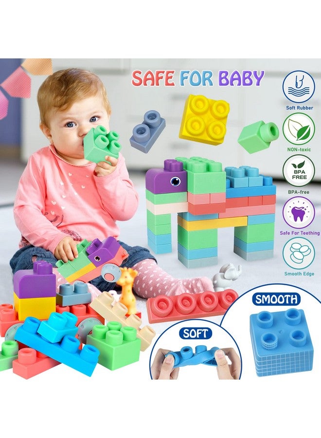 Soft Building Blocks For Toddler Blocks For Kids 6 Months And Up Large Creative Stacking Blocks 20 Pcs Stem Blocks Toddler Stacking Toy Gifts Colorful Soft Block Sets