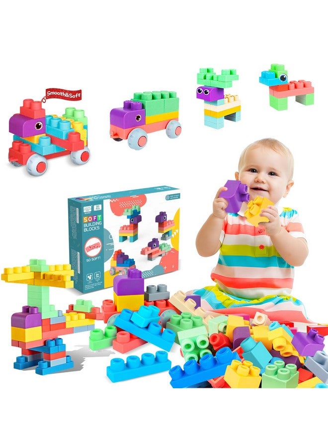 Soft Building Blocks For Toddler Blocks For Kids 6 Months And Up Large Creative Stacking Blocks 20 Pcs Stem Blocks Toddler Stacking Toy Gifts Colorful Soft Block Sets