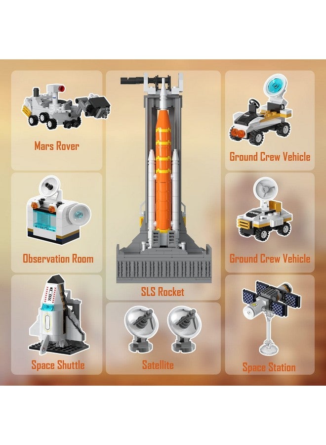 Space Launch System Rocket Artemis Sls Rocket Model Space Toys For Boys 612 Compatible For Lego Space Toy Aerospace Building Kit With Heavy Transport Rocket Gifts For 612Yearold Kids