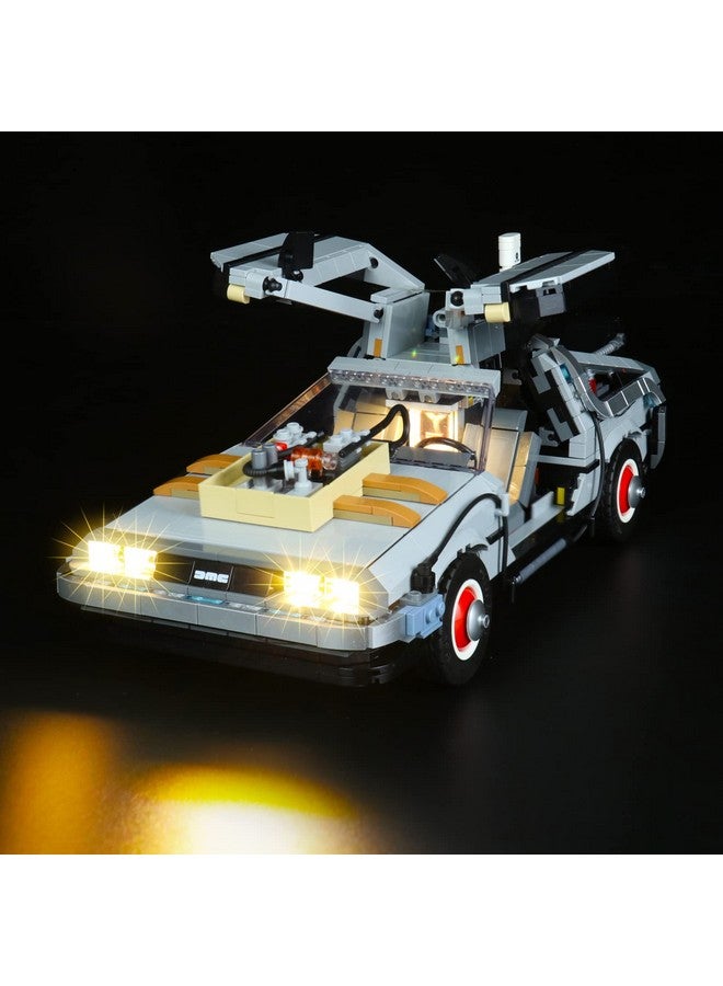 Light Kit For Lego Delorean 10300 Lego Sets Not Included Led Lighting Kit For Lego Back To The Future Time Machine Timetravel Car (Standard Version)