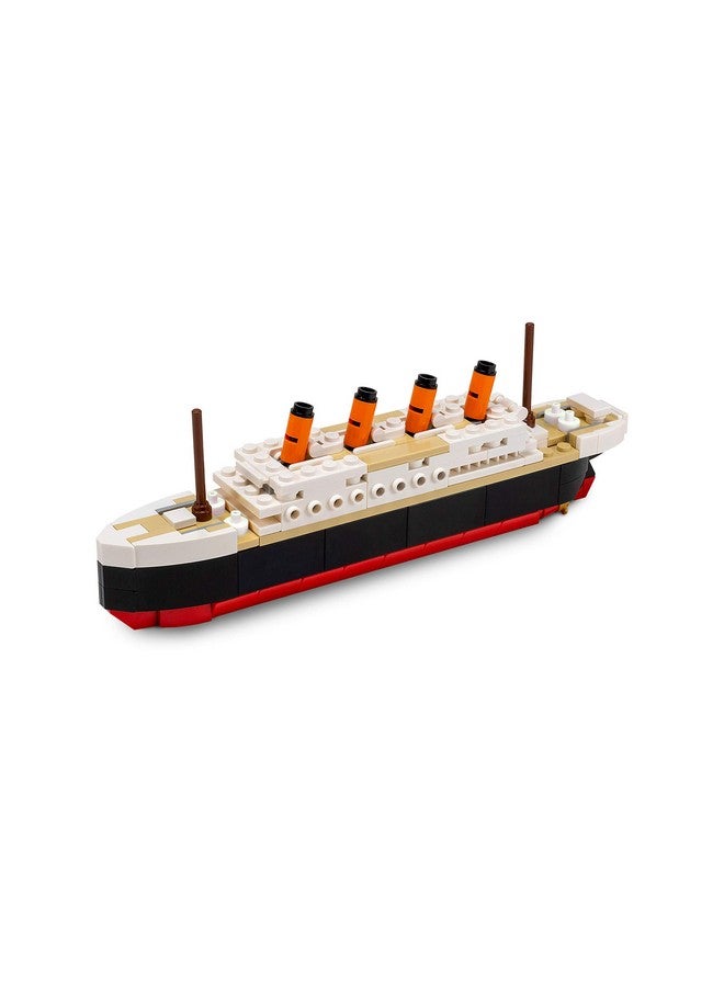 Titanic Building Bricks Set (Mid Sized 217 Pieces) 100% Compatible Fits Lego And Other Major Brands