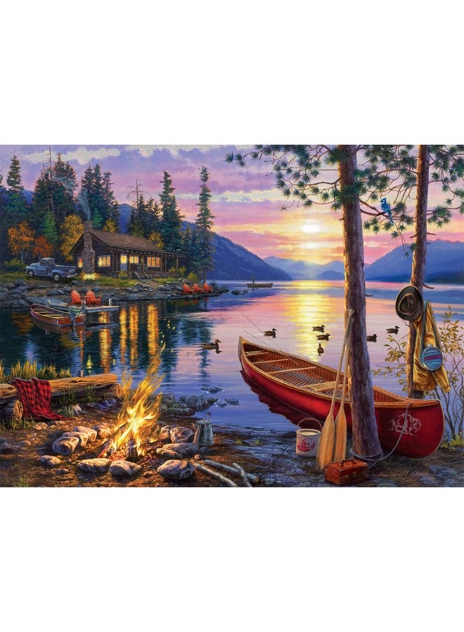 Darrell Bush Canoe Lake 1000 Piece Jigsaw Puzzle