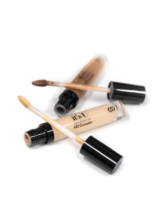It'S U Skin Perfecting Hd Concealer Full Coverage Lightweight Long Lasting Correcting Liquid Contour Cover Masker Makeup 5 Ml ; 0.17 Fl. Oz (Golden Beige)