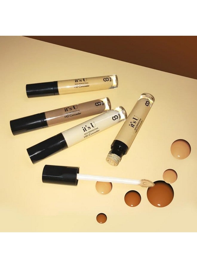It'S U Skin Perfecting Hd Concealer Full Coverage Lightweight Long Lasting Correcting Liquid Contour Cover Masker Makeup 5 Ml ; 0.17 Fl. Oz (Golden Beige)
