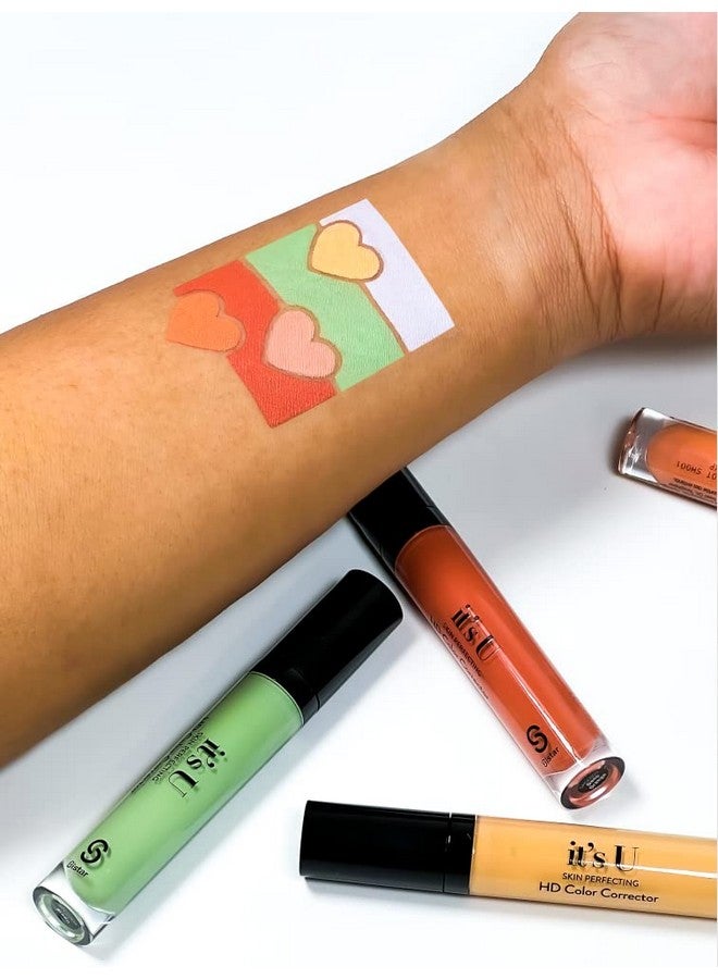 It'S U Skin Perfecting Conceal Hd Contour Color Corrector Full Coverage Smooth And Flawless (Peach)