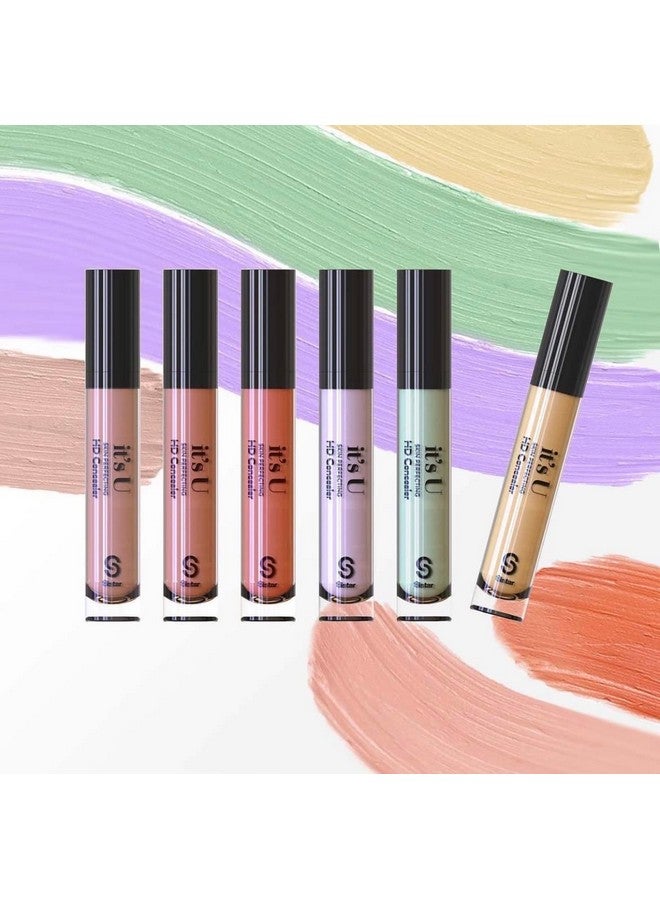 It'S U Skin Perfecting Conceal Hd Contour Color Corrector Full Coverage Smooth And Flawless (Peach)