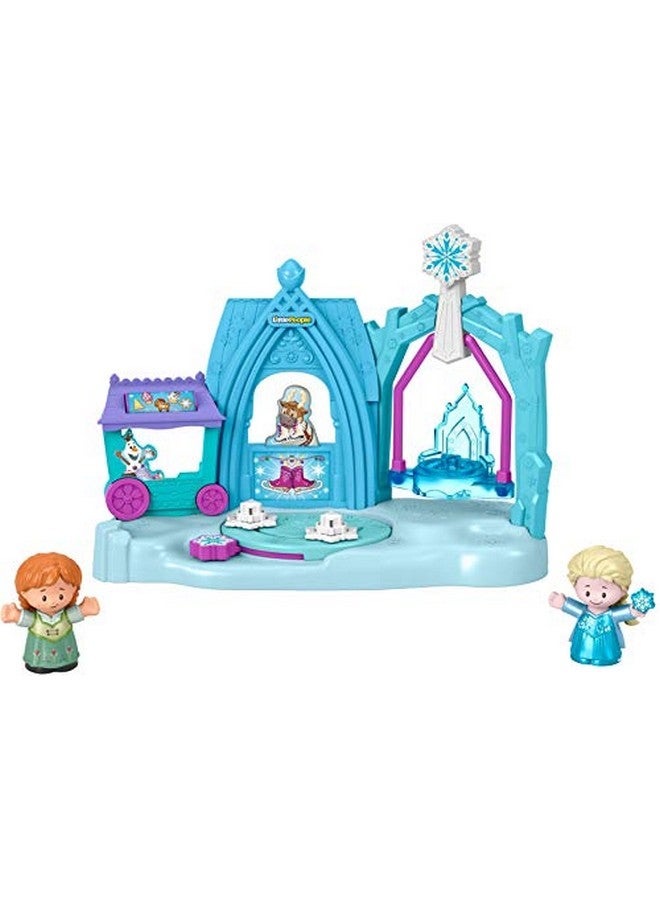 Disney Frozen Arendelle Winter Wonderland By Little People Ice Skating Playset With Anna And Elsa Figures For Toddlers And Preschool Kids