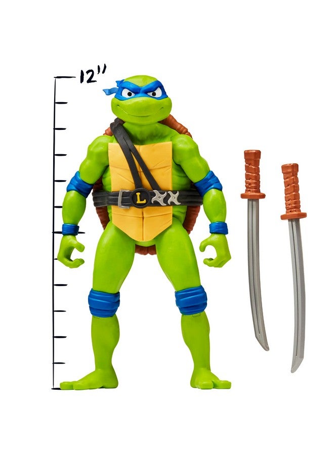 : Mutant Mayhem 12” Giant Leonardo Figure By Playmates Toys