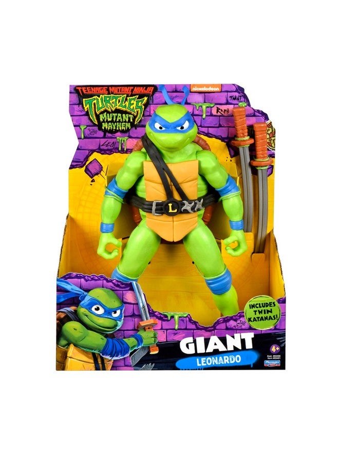 : Mutant Mayhem 12” Giant Leonardo Figure By Playmates Toys