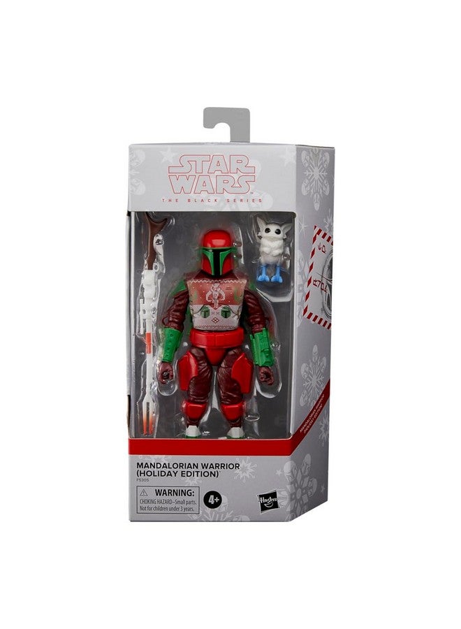 The Black Series Mandalorian Warrior (Holiday Edition) Action Figure (Target Exclusive) 5 X 9 X 2''