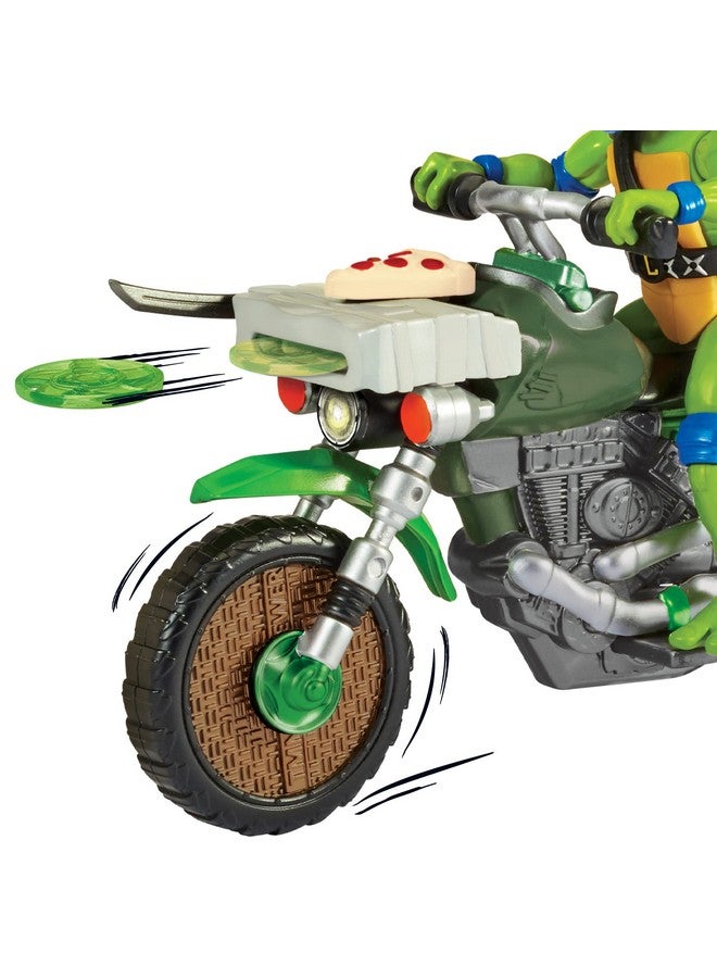 : Mutant Mayhem Ninja Kick Cycle With Exclusive Leonardo Figure By Playmates Toys