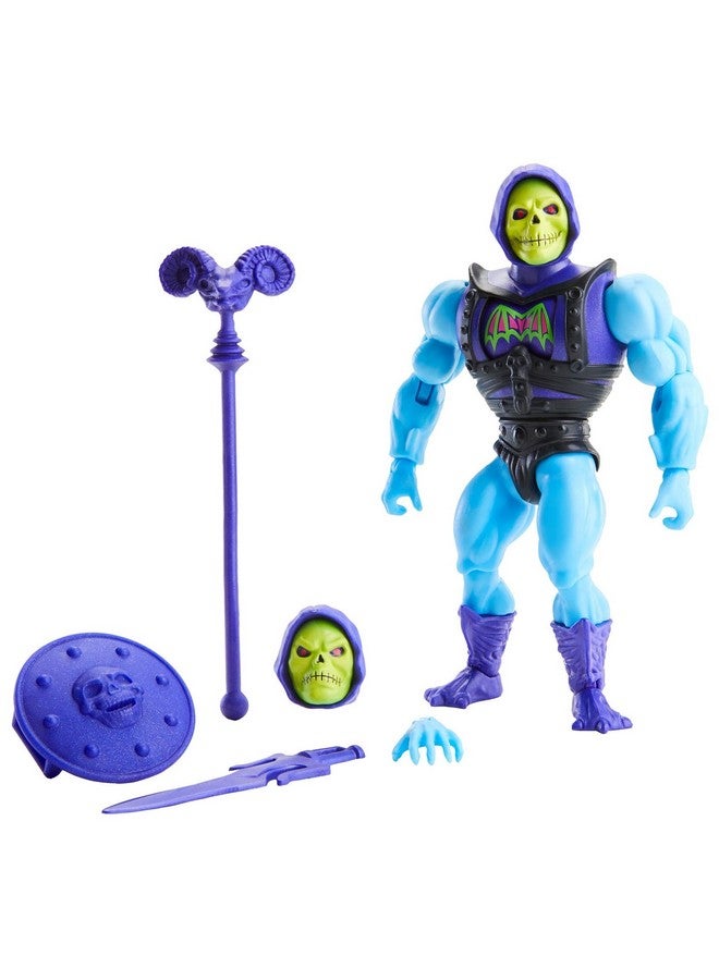 Origins Deluxe Skeletor Action Figure 5.5In Battle Character For Storytelling Play And Display Gift For 6 To 10Yearolds And Adult Collectors