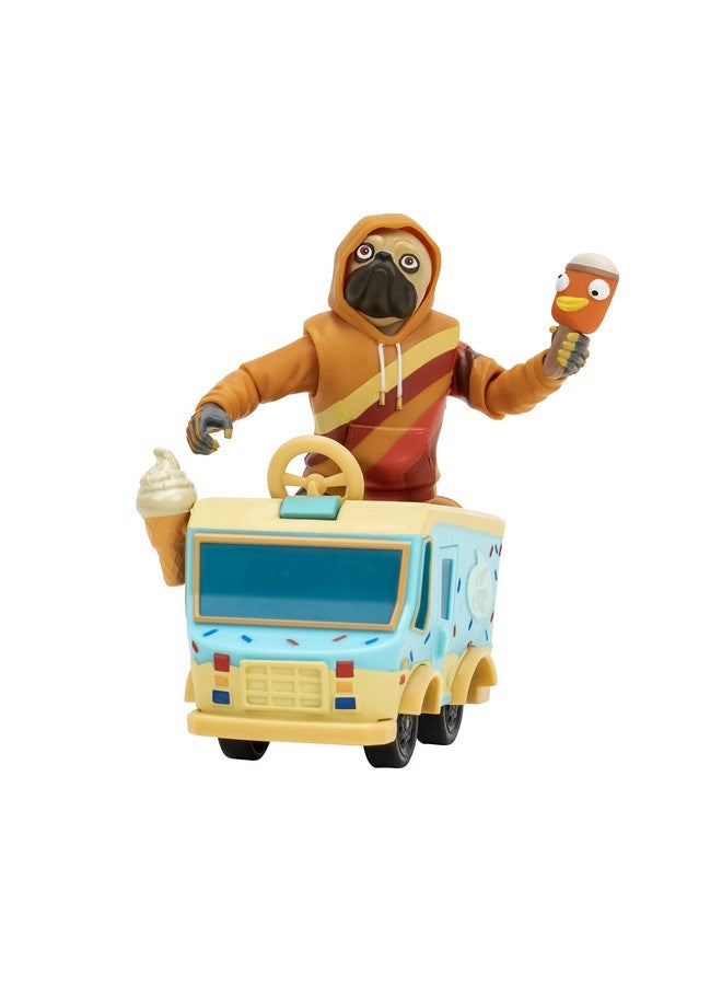 Doggo (Emote Series) 4Inch Articulated Figure With Lil’ Treat Emote Vehicle And Snow Pop Accessory