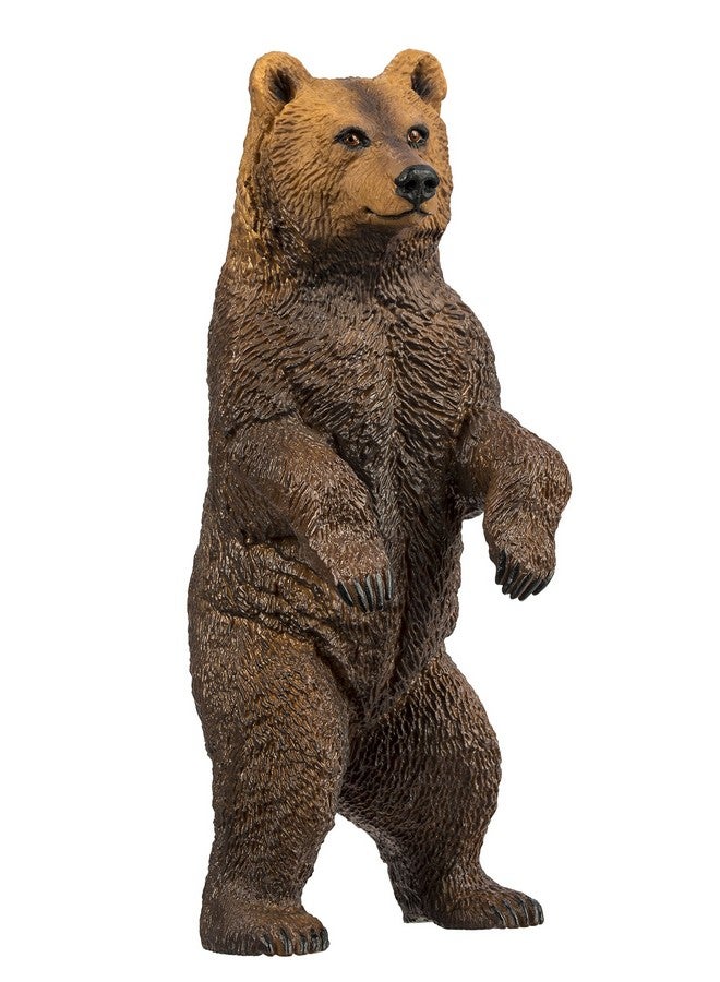 Grizzly Bear Figurine Handpainted Lifelike 4.2