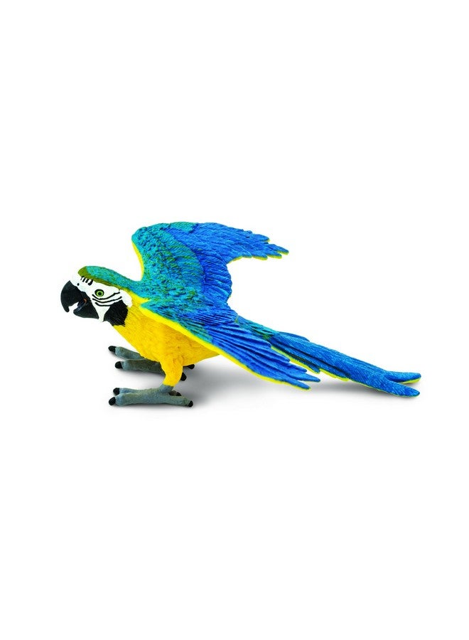 Greenwinged Macaw Figurine Detailed 4.5
