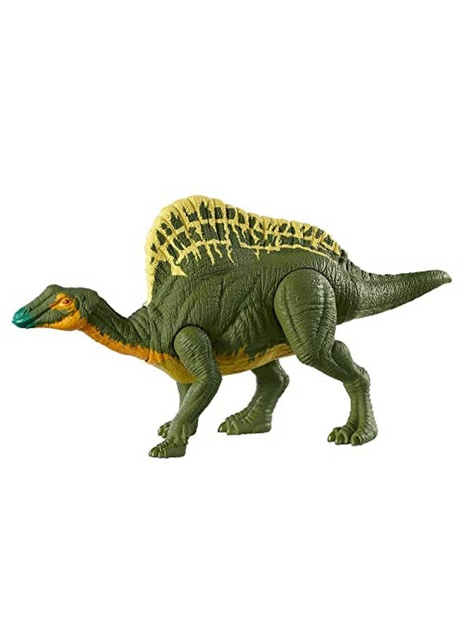 Jurassic World Toys Roar Attack Ouranosaurus Camp Cretaceous Dinosaur Figure With Movable Joints Realistic Sculpting Strike Feature & Sounds Herbivore Kids Gift 4 Years & Up