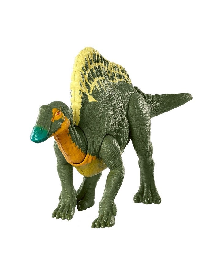 Jurassic World Toys Roar Attack Ouranosaurus Camp Cretaceous Dinosaur Figure With Movable Joints Realistic Sculpting Strike Feature & Sounds Herbivore Kids Gift 4 Years & Up