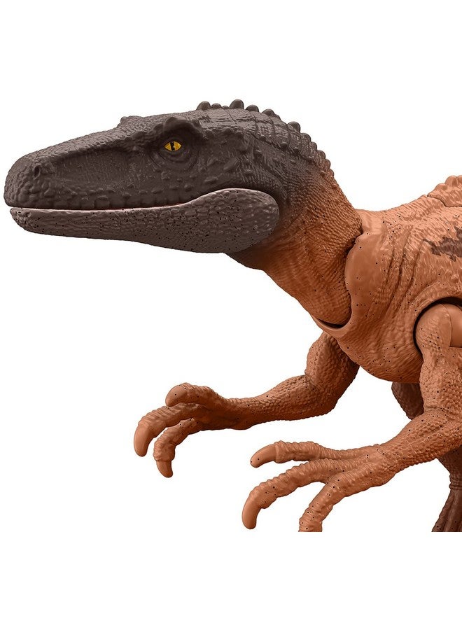 Jurassic World Toys Strike Attack Herrerasaurus Dinosaur Action Figure Toy With Attack Feature & Movable Joints