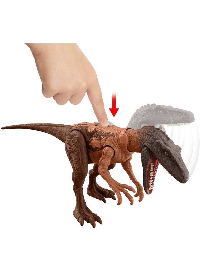 Jurassic World Toys Strike Attack Herrerasaurus Dinosaur Action Figure Toy With Attack Feature & Movable Joints