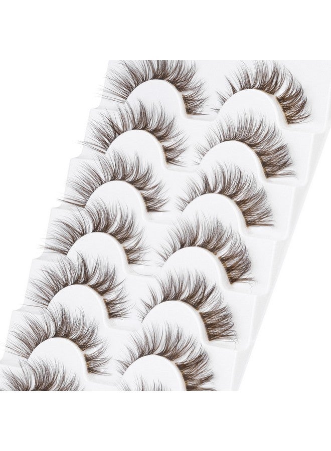 Lash Clusters Brown Lashes Natural Look False Eyelashes Mink Diy Individual Lashes Fluffy Wispy Lashes Brown Natural Lashes Extensions By Gvefetiee 7 Pairs