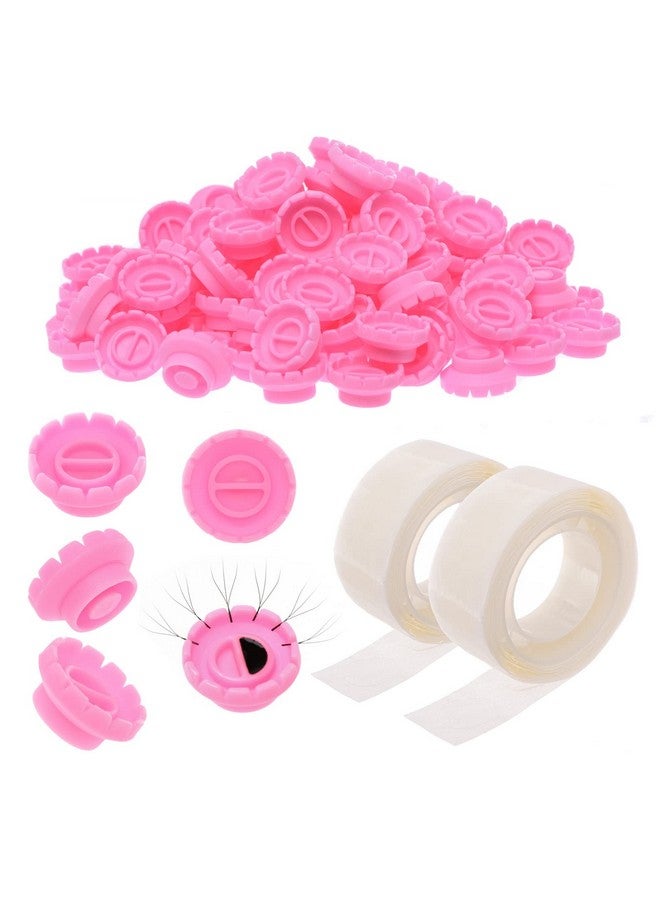 Glue Rings Lash Extension 200 Pcs Volume Glue Holder Easy Fan Lash Rings For Glue Flower Glue Cup For Lash Extension Supplies Eyelash Extension Rings Holder Pink Lash Holder Lash Fan Supplies