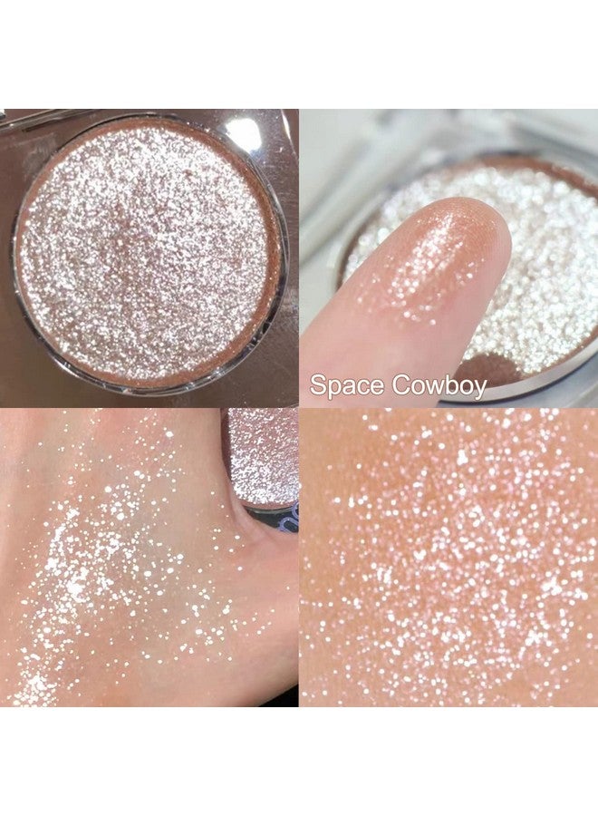 Shimmer Glitter Eyeshadow Palette Sparkle Champagne Gold Eye Shadow Bling Korean Eye Glitter Foil Pigmented Long Lasting & Ultra Blendable For Glitter Eye Makeup