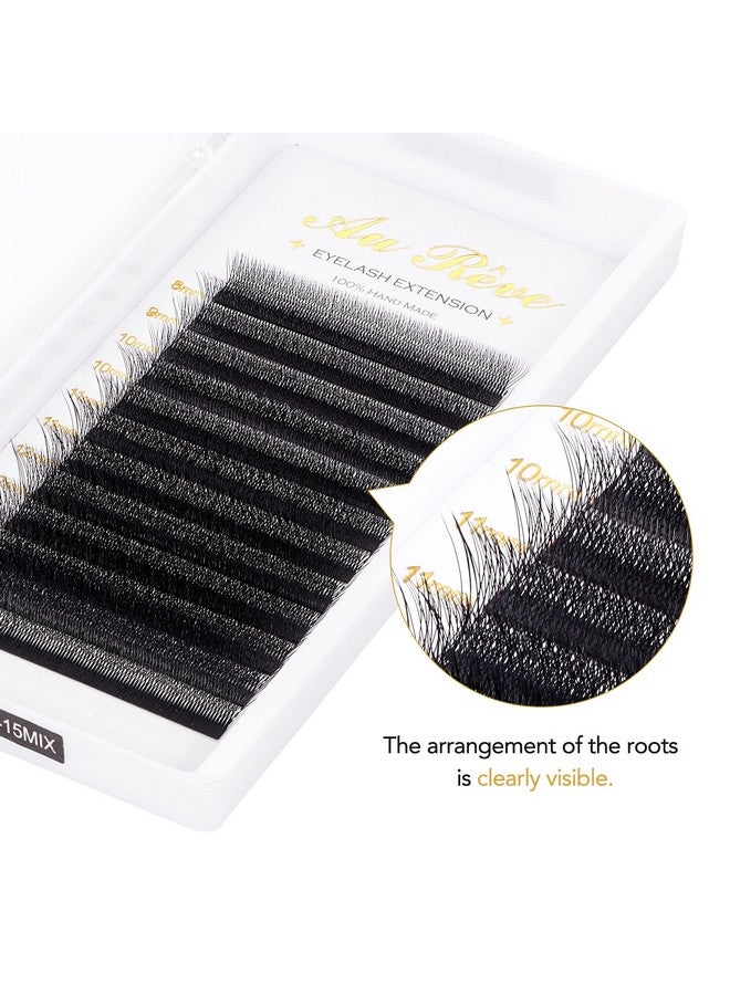 W Eyelash Extensions C Curl 0.07Mm 8 15Mm Mix Tray W Shaped 5D Volume Premade Fan Lashes Matte Black Cluster Easy Fans Lashes Professional Use Yy Lash