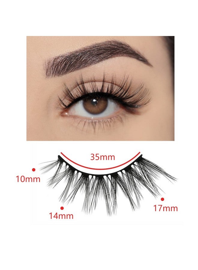 Wholesale Faux Mink Lashes 30 Pairs 3D A04 Medium Length Vegan Eyelashes Fluffy Volume Strip Lashes Bulk Fake Mixed Natural Look 3D False Eyelashes (3D A04)