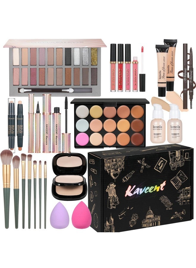 Makeup Kit Makeup Kit For Women Full Kit Makeup Sets For Teens Girls Makeup Gift Set For Women 20 Color Eyeshadow Palette Lip Gloss Foundation Concealer Makeup Powder