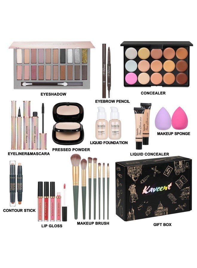 Makeup Kit Makeup Kit For Women Full Kit Makeup Sets For Teens Girls Makeup Gift Set For Women 20 Color Eyeshadow Palette Lip Gloss Foundation Concealer Makeup Powder