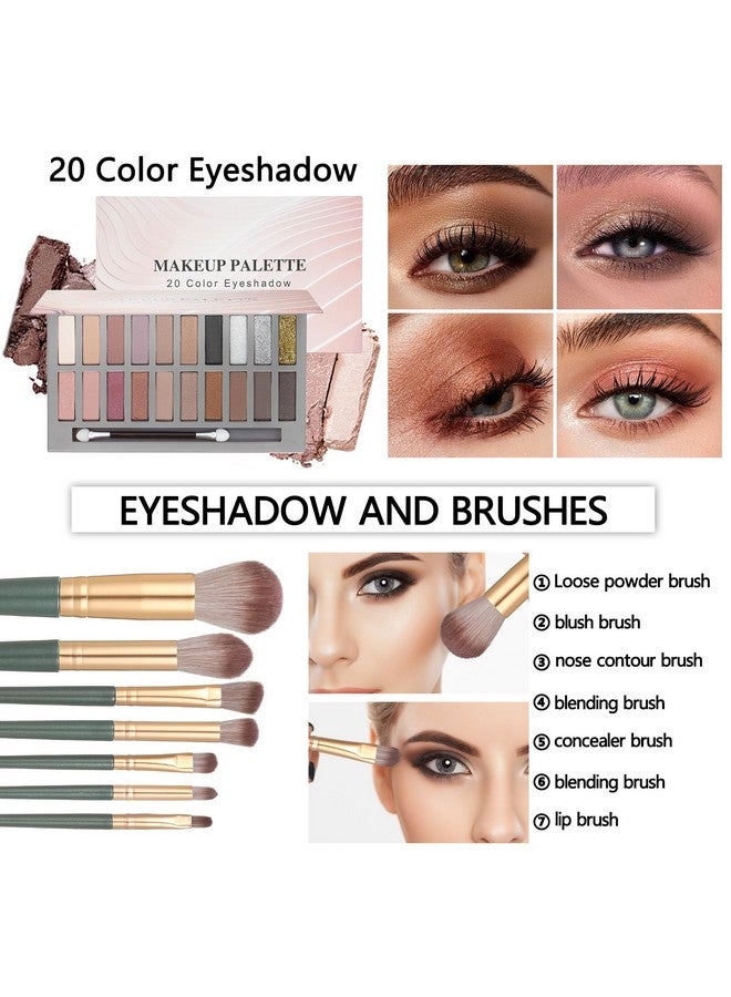 Makeup Kit Makeup Kits For Women Full Kit Makeup Sets For Teens Makeup Set For Women Foundation Face Primer Eyeshadow Palette Lip Gloss Concealer Lipstick Mascara Makeup Bag Makeup Brushes