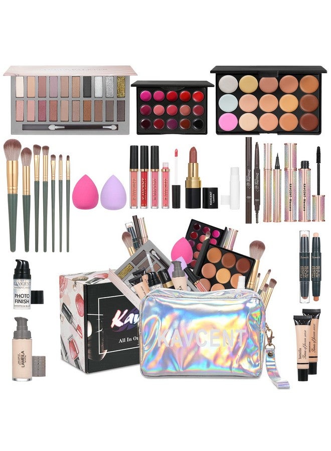 Makeup Kit Makeup Kits For Women Full Kit Makeup Sets For Teens Makeup Set For Women Foundation Face Primer Eyeshadow Palette Lip Gloss Concealer Lipstick Mascara Makeup Bag Makeup Brushes