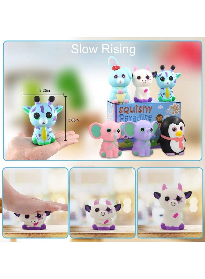 Jumbo Squishies Slow Rising 8 Pack Animal Squishy Toys Cream Scented Squishies Pack Stress Relief Super Soft Squeeze Kawaii Cute Squishy Slow Rising For Kids