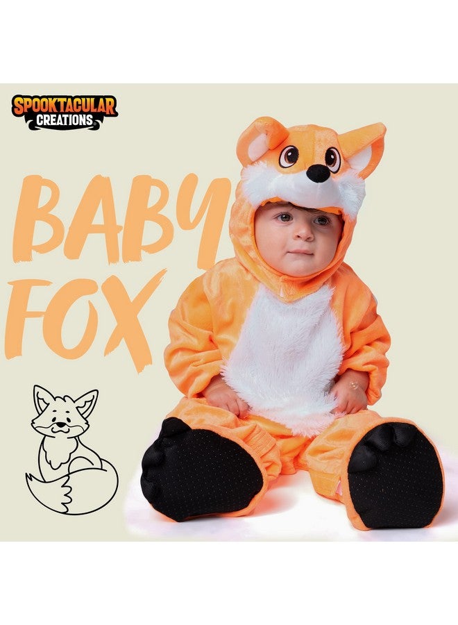 Halloween Baby Fluffy Fox Costume For Unisex Toddler Halloween Dress Up Animalthemed Party (1824 Months)