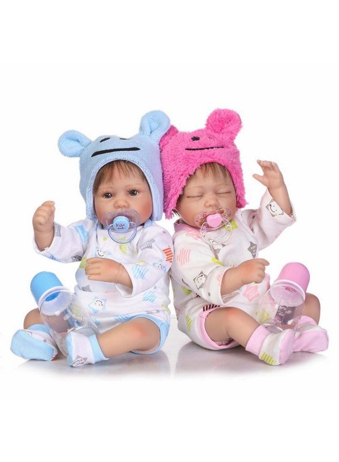 16 Inches Lifelike Reborn Preemie Baby Boy Girl Dolls Newborn Twins
