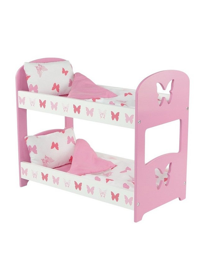 18 Inch Doll Furniture Bunk Bed & Accessories Butterfly ; 18