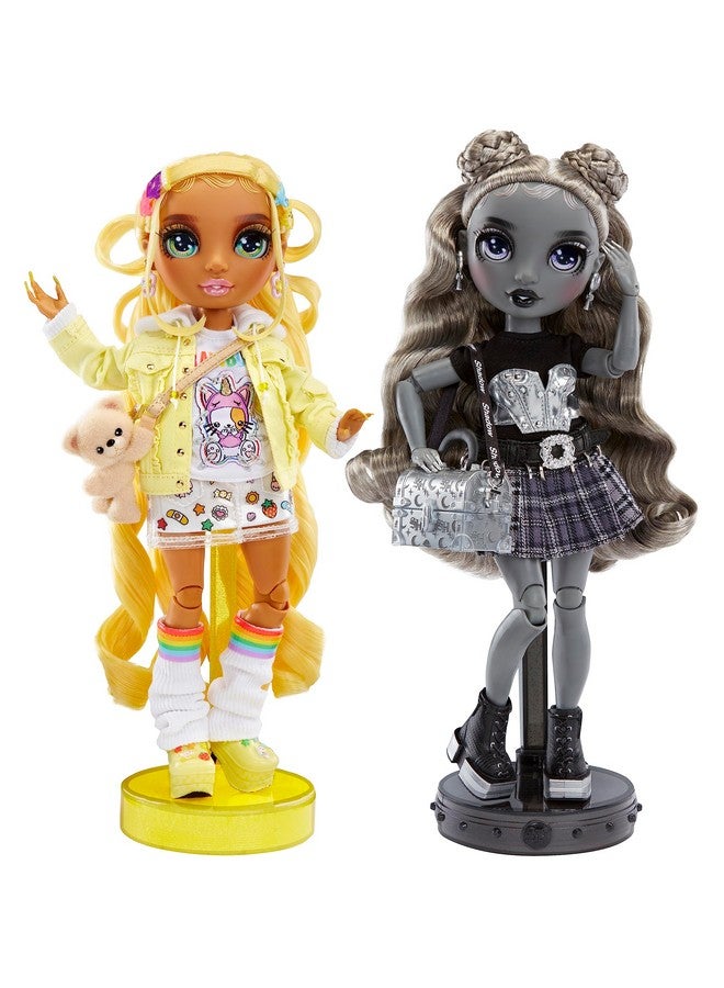 Shadow High Special Edition Madison Twins 2Pack Fashion Doll. Yellow & Grey Mix And Match Designer Outfits With Accessories Great Gift For Kids 412 Years Old & Collectors